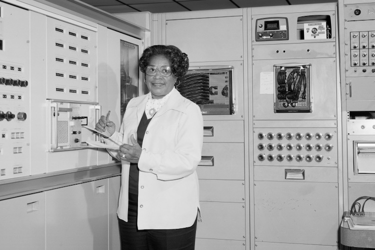 NASA scientist Mary Jackson at work.