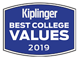 Kiplinger Best College Values 2019 accreditation