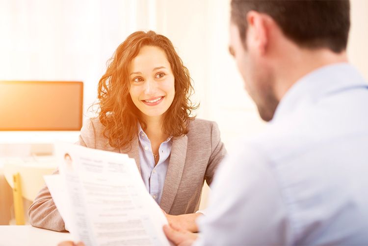 A candidate undergoes a job interview